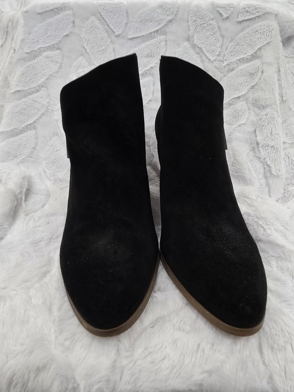1.Slate Black Suede Ankle Wedge Boots - Women 10M OFFERS WELCOME!!!
